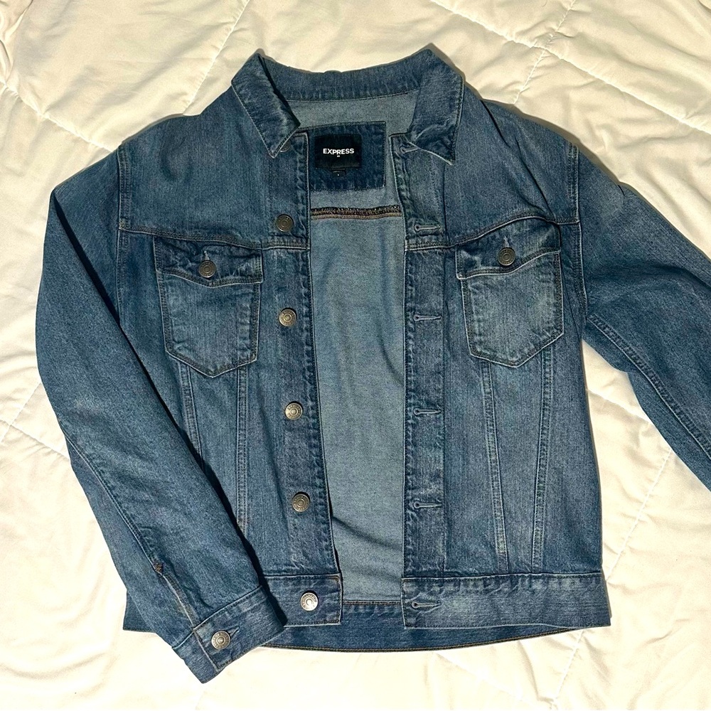 Express Blue Denim Jacket - Size Small